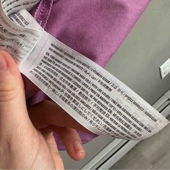 Abercrombie & Fitch Emerson Poplin Puff Sleeve Purple Mini Dress Medium - Picture 10 of 14